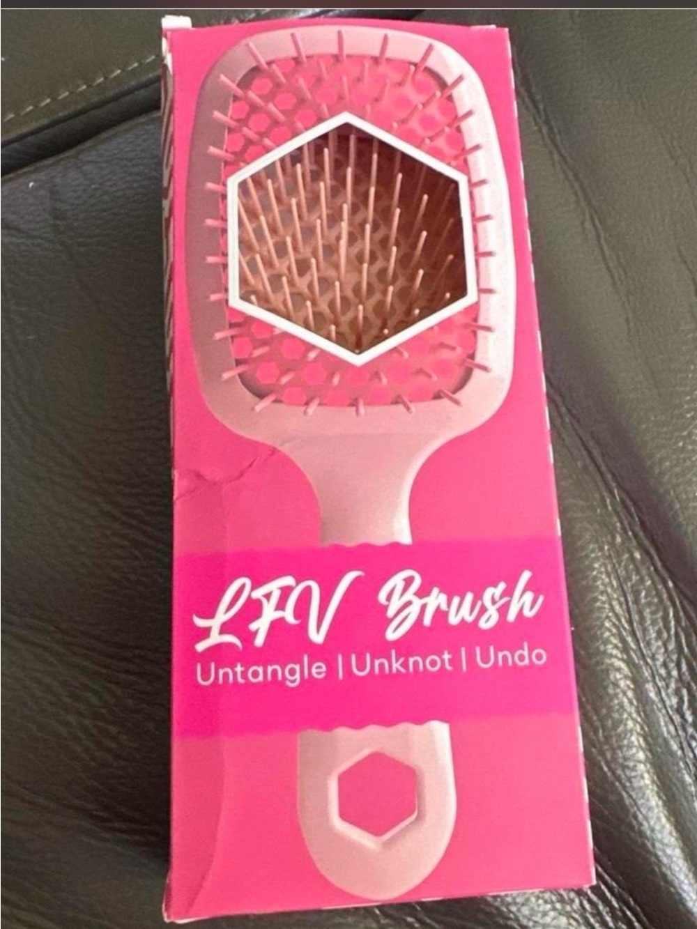 LFV Pink Detangling Brush y2k